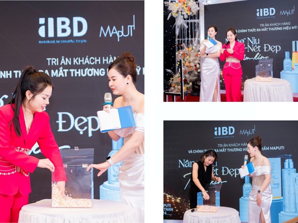 Đại diện CEO ABD Group & Maputi lên bốc thăm trúng thưởng con số may mắn